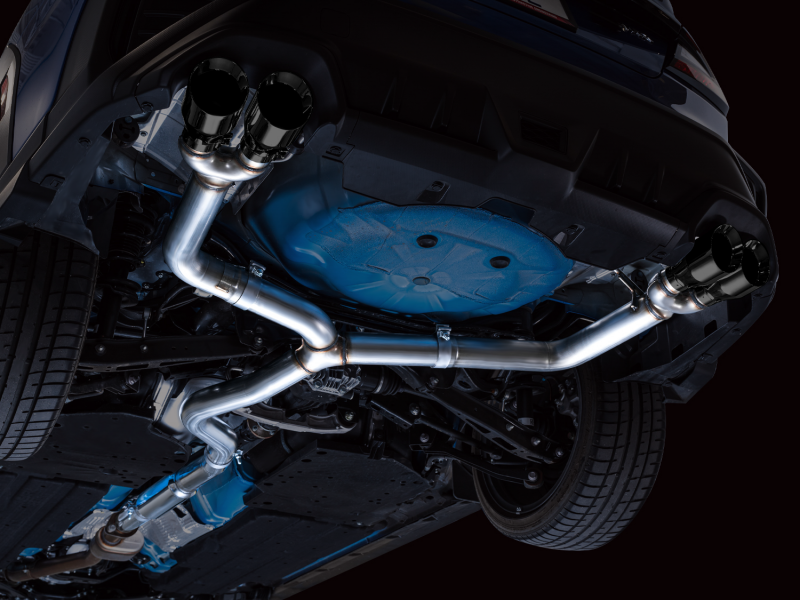 AWE Tuning 3020-43979 2022+ VB Subaru WRX Track Edition Exhaust - Diamond Black Tips