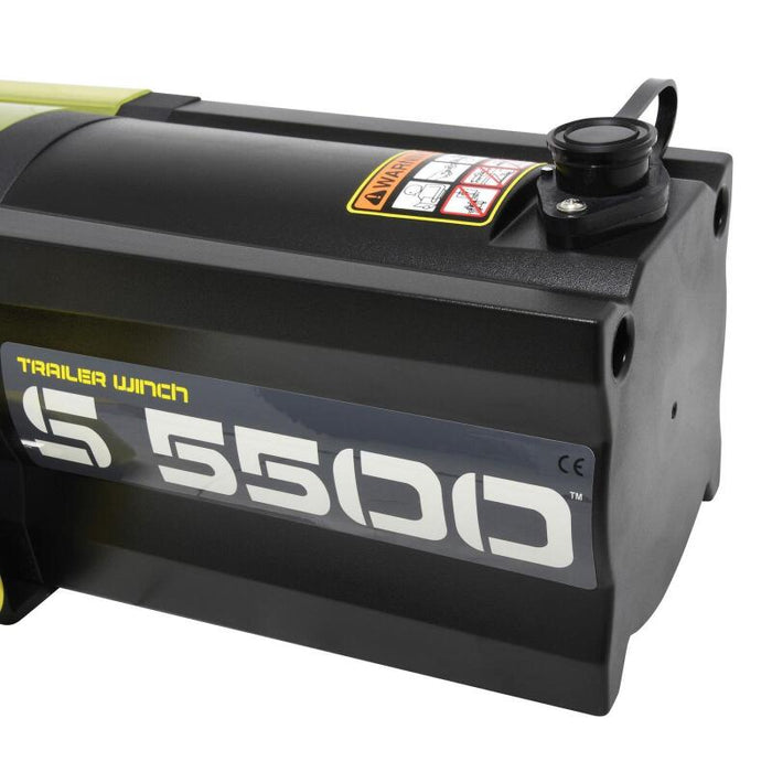 Superwinch 1455201 5500 LBS 12V DC 1/4in x 60ft Synthetic Rope S5500 Winch