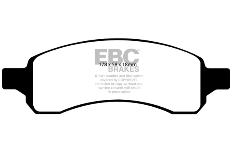 EBC DP61761 07+ Buick Enclave 3.6 Greenstuff Front Brake Pads