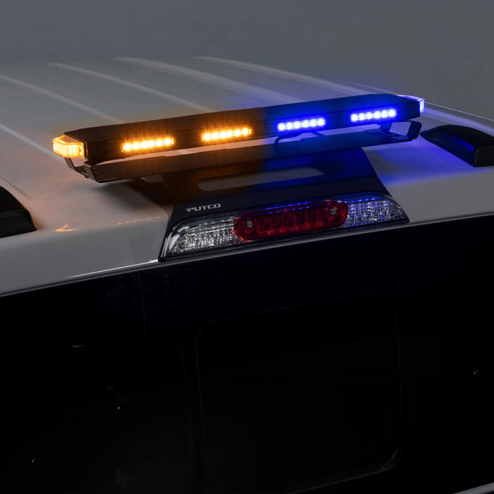 Putco 950224 24In Universal 24In Tri Color Hornet Light (Amber/Blue/White) - LED Stealth Rooftop Strobe Bar