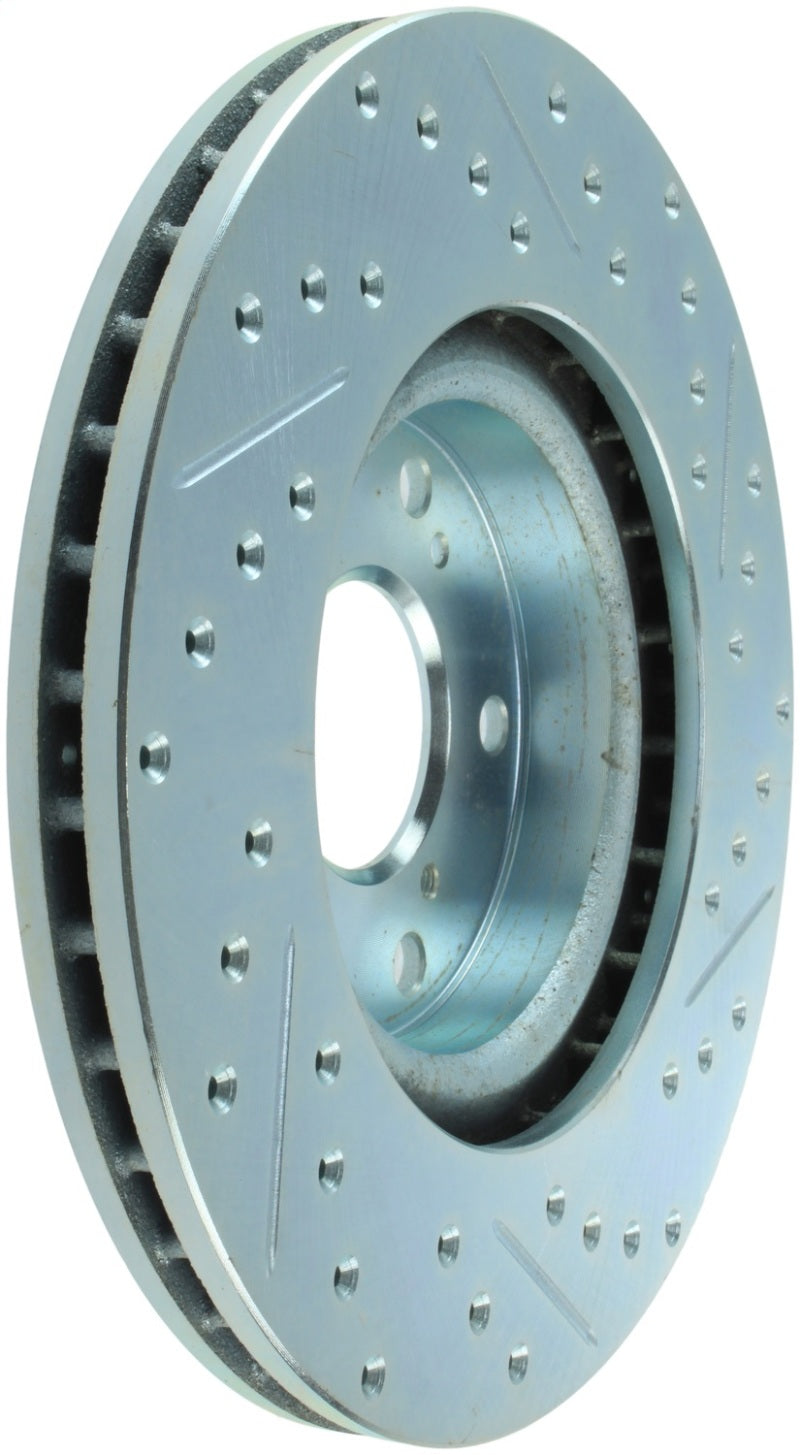 Stoptech 227.40057R StopTech Select Sport 06-15 Honda Civic Si Slotted and Drilled Right Front Rotor