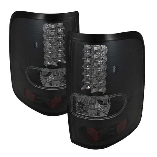 SPYDER 5078131 Spyder Ford F150 side 04-08 (Not Fit Heritage & SVT)LED Tail Lights Blk Smke ALT-YD-FF15004-LED-BSM