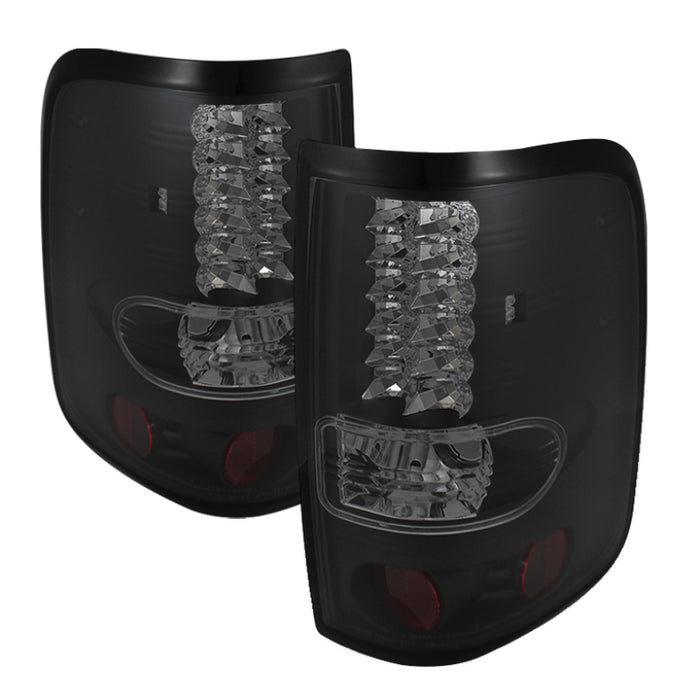 SPYDER 5078131 Spyder Ford F150 side 04-08 (Not Fit Heritage & SVT)LED Tail Lights Blk Smke ALT-YD-FF15004-LED-BSM