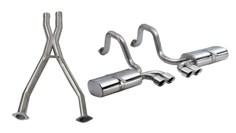 Corsa Performance 2.5in Cat-Back Dual Rea r Exit with Twin 3.5in P COR14111CB