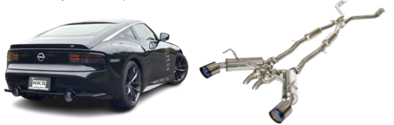 HKS 31014-KN002 FULL DUAL MUFFLER RZ34 VR30DDTT