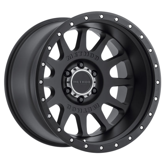 Method Wheels MR60529060512N Method MR605 NV 20x9 -12mm Offset 6x5.5 106.25mm CB Matte Black Wheel
