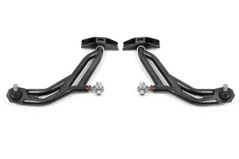 BMR Suspension AA755H BMR 10-14 Ford Mustang Adj. Lower A-Arms Delrin/Rod End w/ 19mm STD. Ball Joint - Black Hammertone