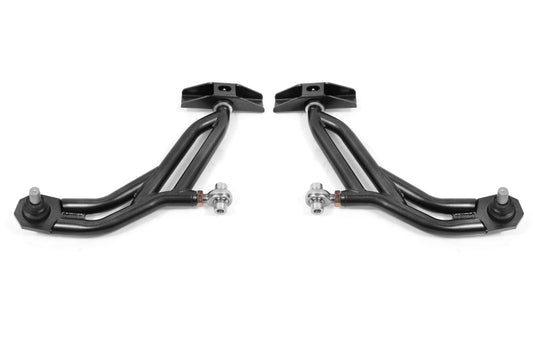 BMR Suspension AA755H BMR 10-14 Ford Mustang Adj. Lower A-Arms Delrin/Rod End w/ 19mm STD. Ball Joint - Black Hammertone