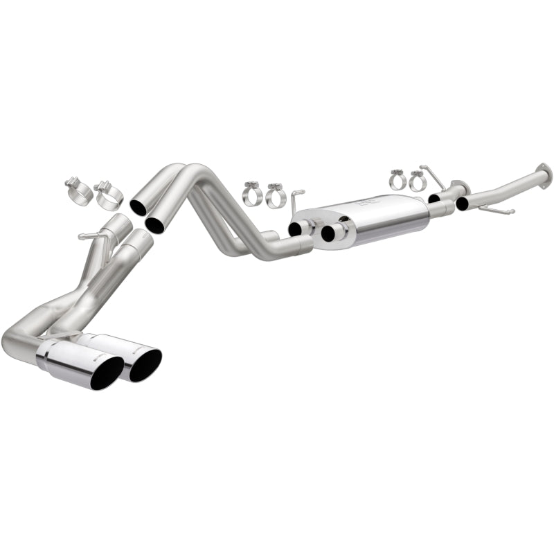 Magnaflow 15306 MagnaFlow 14 Toyota Tundra V8 4.6L/5.7L Stainless C/b Exhaust Dual same side pass. rear tire