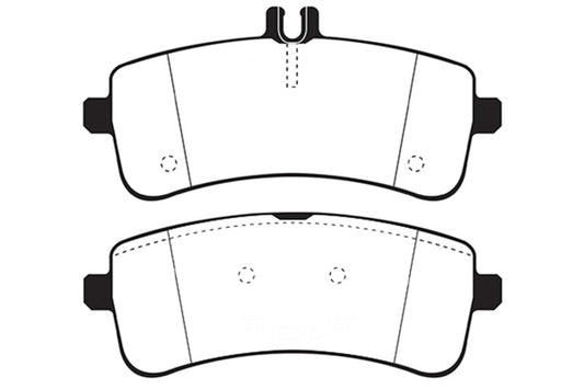 EBC DP32350C 2015+ Mercedes-Benz C63 S AMG (W205) 4.0L Twin Turbo Redstuff Rear Brake Pads