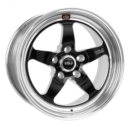 Weld 71LB8080B47A S71 18x8 / 5x4.75 BP / 4.7in. BS Black Wheel (Low Pad) - Non-Beadlock