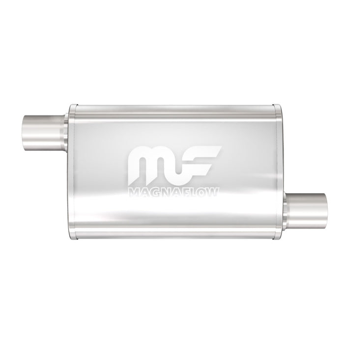 Magnaflow Perf Exhaust MAG11236 Stainless Muffler 2.5in Offset In/Out