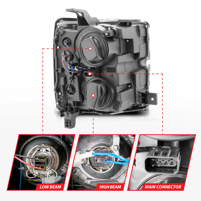 ANZO 111366 ANZ LED/Projector Headlights