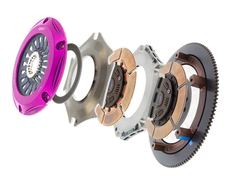 Exedy FM022HD 2004-2014 Subaru Impreza WRX STI H4 Hyper Twin Cerametallic Clutch Sprung Center Disc Pull