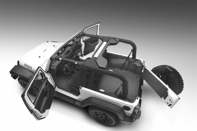 BedRug BTJK11R2 11-16 Jeep JK 2Dr Rear 5pc BedTred Cargo Kit (Incl Tailgate & Tub Liner)