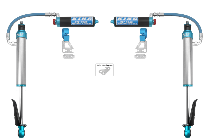 King Shocks 25001-409A 2024+ Toyota Tacoma 2.5 Dia Remote Reservoir Shock w/Adjuster (Pair) - Rear