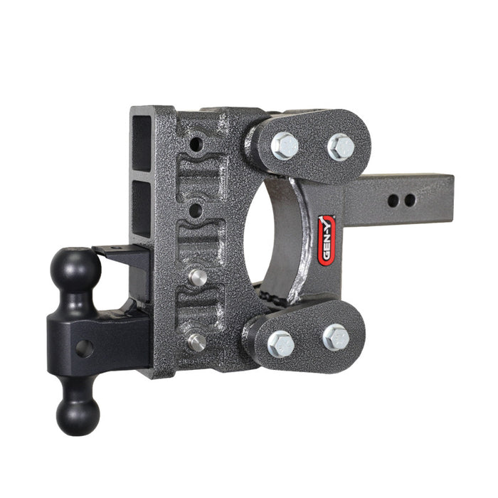 GEN-Y Hitch GH-1324 Gen-Y The Boss Torsion-Flex 2.5in Shank 6in Drop 21K Hitch w/GH-061 Dual-Ball/GH-062 Pintle Lock