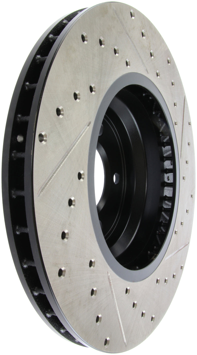 Stoptech 127.34093R StopTech 07-09 BMW 335 (E90/E92/E93) Slotted & Drilled Right Front Rotor
