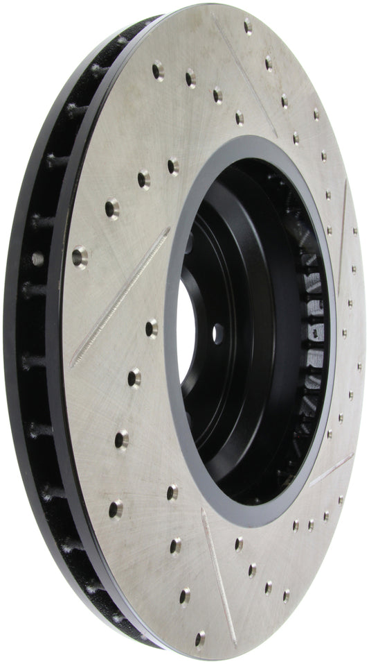 Stoptech 127.34093R StopTech 07-09 BMW 335 (E90/E92/E93) Slotted & Drilled Right Front Rotor