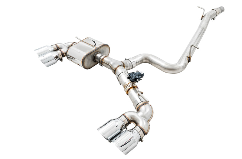 AWE Tuning 3025-42064 Mk7 Golf R SwitchPath Exhaust w/Chrome Silver Tips 102mm
