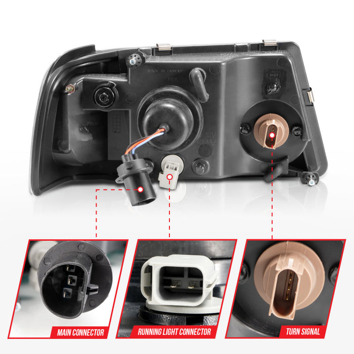 ANZO 111511 ANZ Crystal Headlights