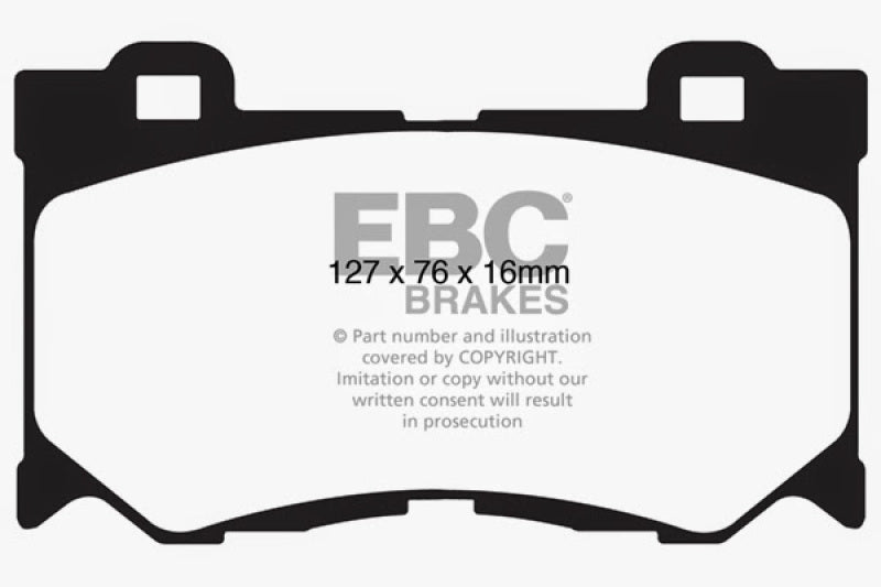 EBC DP31823C 08-13 Infiniti FX50 5.0 Redstuff Front Brake Pads
