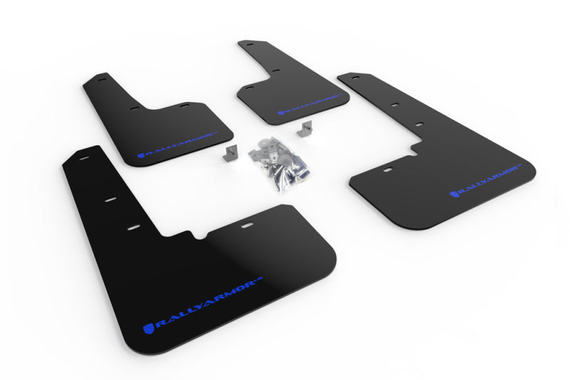 Rally Armor MF66-UR-BLK/BL 20-25 Subaru Outback Black UR Mud Flap w/Blue Logo
