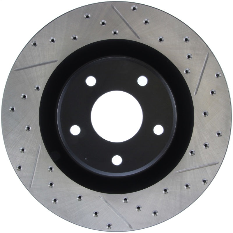 Stoptech 127.62085L StopTech Power Slot 05-07 Cadillac XLR / 06-09 Chevy Corvette Front Left Drilled & Slotted Rotors