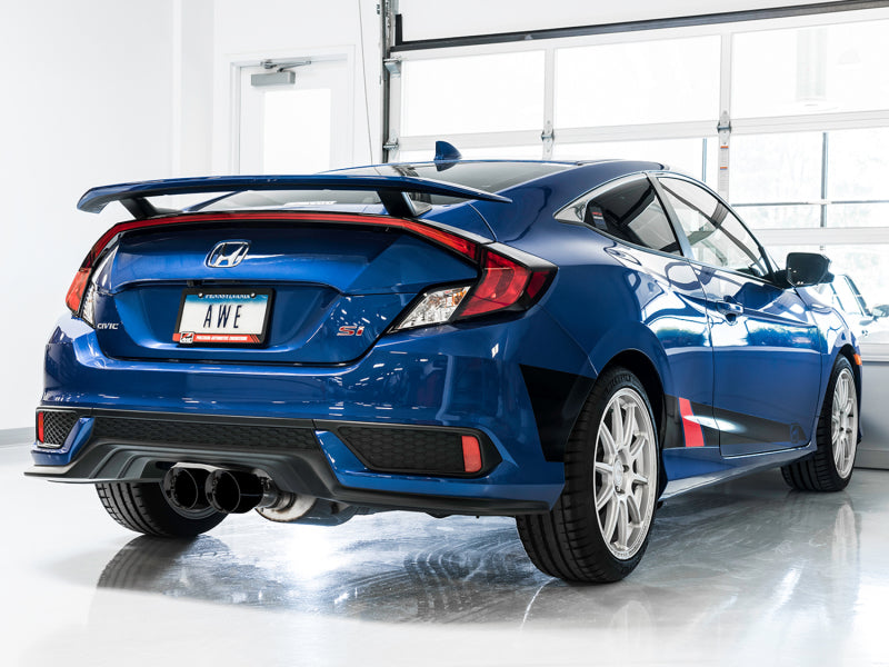 AWE Tuning 3020-33066 2016+ Honda Civic Si Track Edition Exhaust w/Front Pipe & Dual Diamond Black Tips