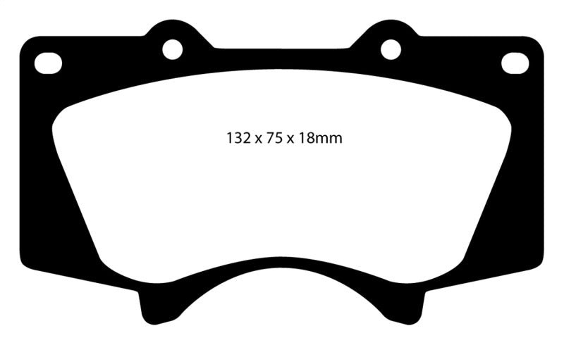 EBC DP61657 10+ Lexus GX460 4.6 Greenstuff Front Brake Pads