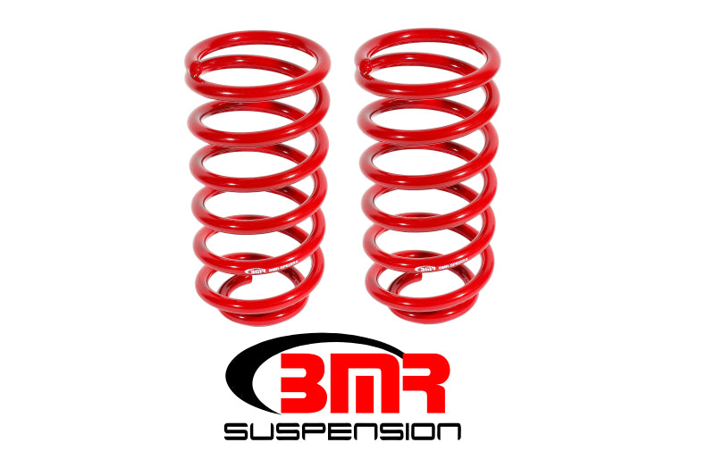 BMR Suspension SP029R BMR 79-04 Ford Mustang (Ex. 99-04 Mustang Cobras w/ IRS) 1in Drop Rear Lowering Springs - Red