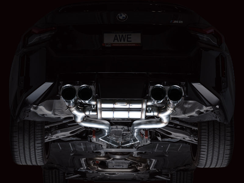 AWE Tuning 3025-42487 23-24 BMW G87 M2 SwitchPath Edition Exhaust - Chrome Silver Tips