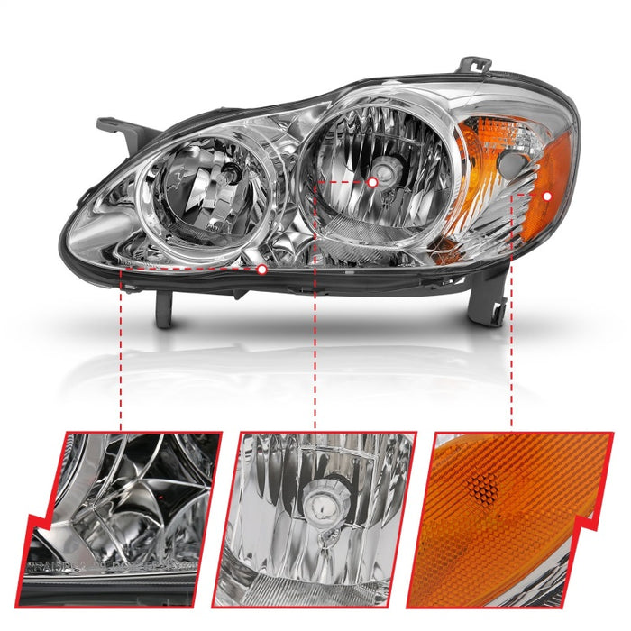 ANZO 121540 ANZ Crystal Headlights
