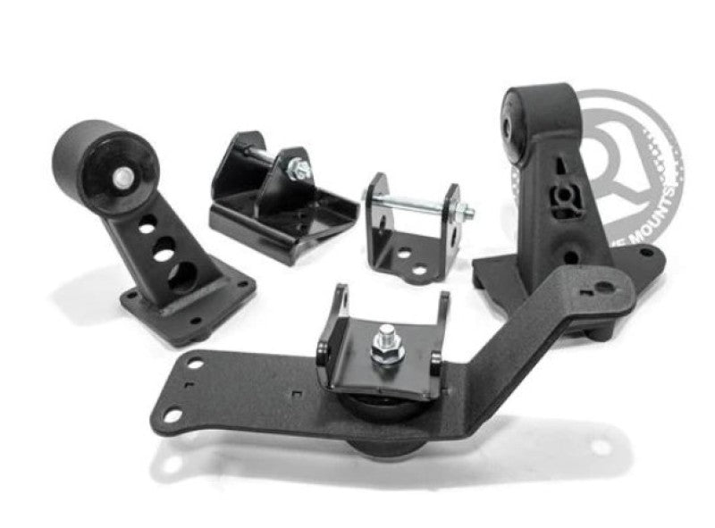 Innovative Mounts 80750-75A Innovative 00-09 Honda S2000 K-Series Black Steel Mounts 75A Bushings