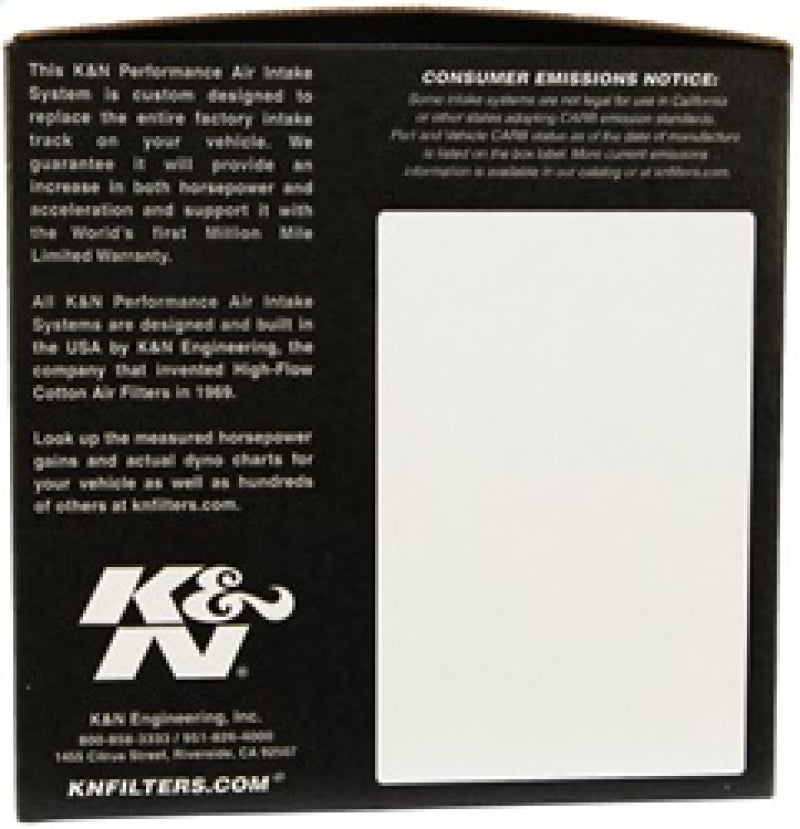 K&N Engineering 57-6002 K&N 84-89 300ZX V6-3.0L Performance Intake Kit
