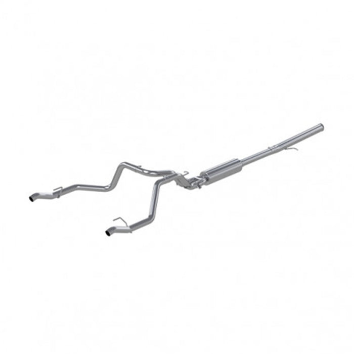 MBRP S5065304 19-Up Chevy Silverado 1500 6.2L 2.5in Catback Dual Rear Exit T304 SS