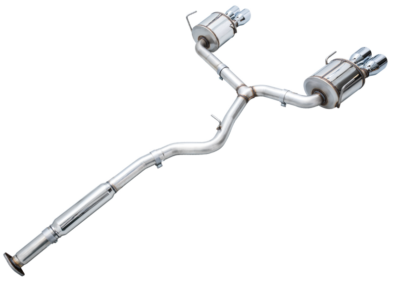 AWE Tuning 3015-42979 2022+ VB Subaru WRX Touring Edition Exhaust - Chrome Silver Tips