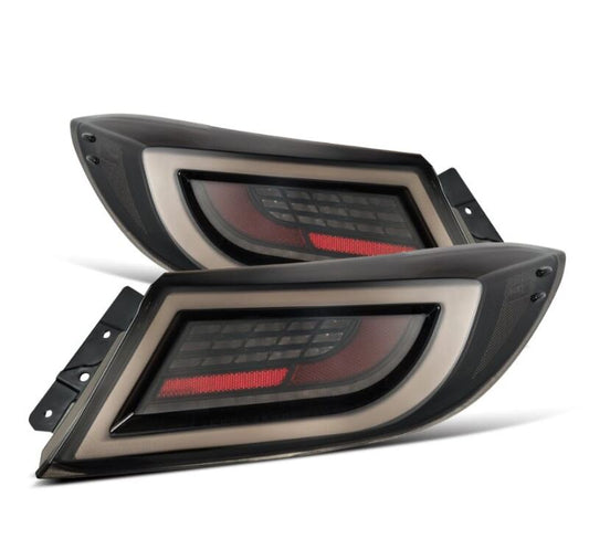 AlphaRex 675020 22-24 Toyota GR86 LUXX LED Taillights Black Smoke
