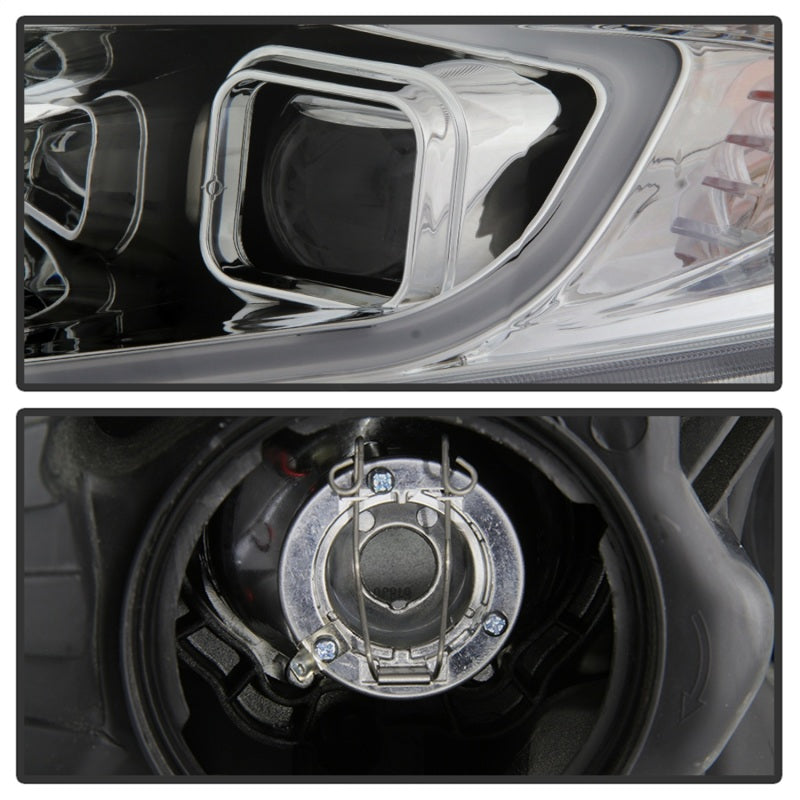 SPYDER 9042225 xTune 09-14 Acura TSX Projector Headlights - Light Bar DRL - Chrome (PRO-JH-ATSX09-LB-C)