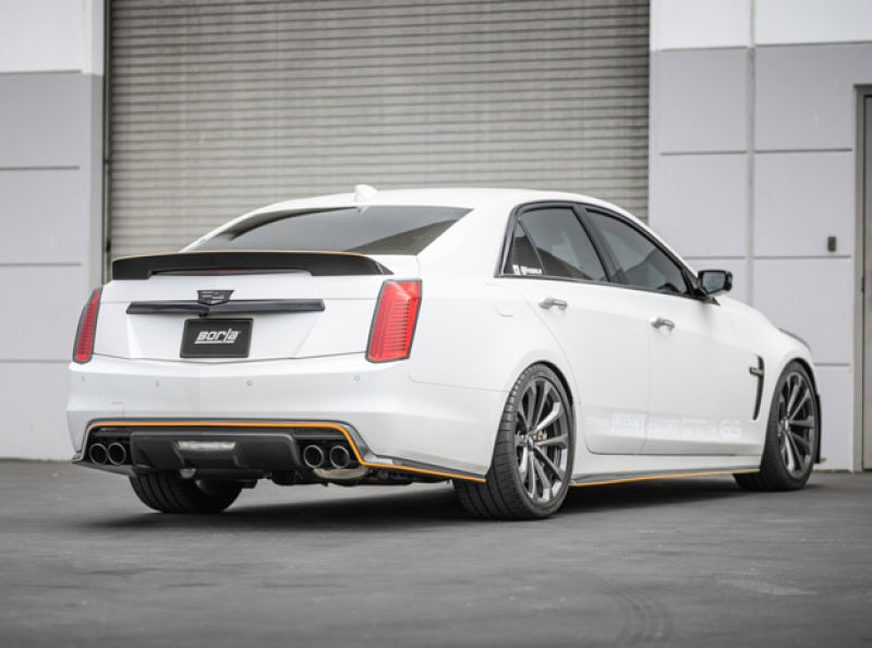 Borla 140754BC 16-18 Cadillac CTS-V 6.2L V8 2.75in Diameter S Type Catback Exhaust w/ Valves Black Chrome Tip