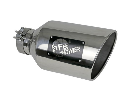 aFe 49T40801-P15 Power MACH Force-Xp 304 Stainless Steel Clamp-on Exhaust Tip - Polished