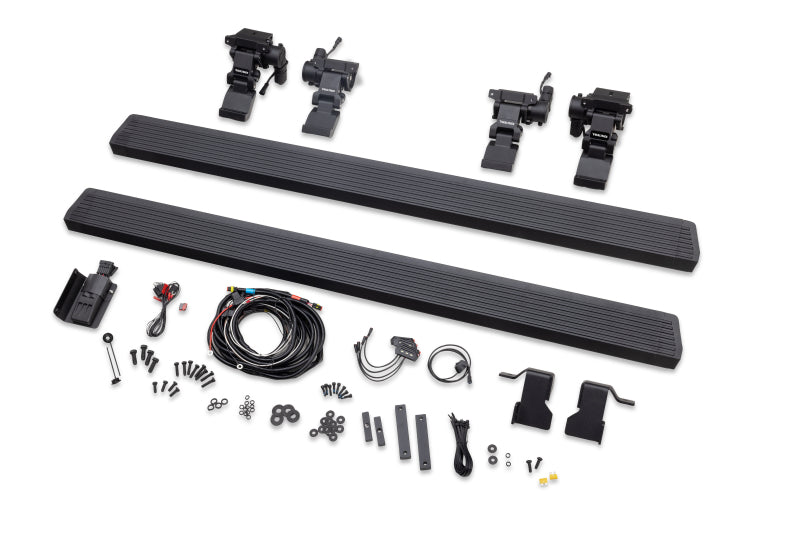 Go Rhino 20450674PC RealTruck 18-24 Jeep Wrangler 4dr VoltStep Electric Running Board Kit (Drilling Req.) - Tex. Blk
