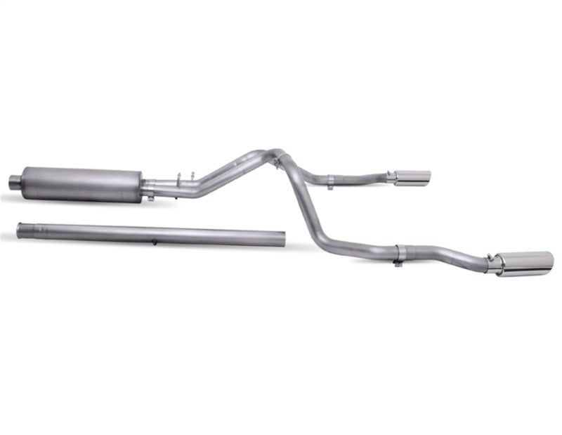 Gibson 65713 20-22 Silverado/GMC Sierra 2500 HD 6.6L Crew Cab (Long Bed) Cat-Back Dual Split Exhaust