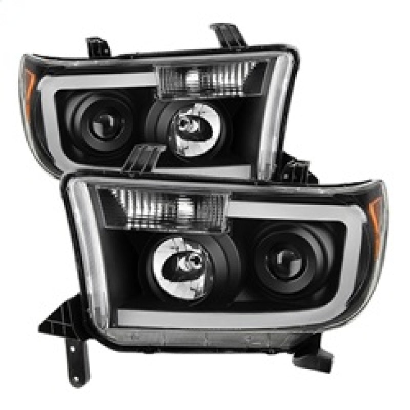 SPYDER 9027888 xTune Toyota Tundra 07-13 LED Light Bar Projector Headlights Black PRO-JH-TTU07-LED-BK
