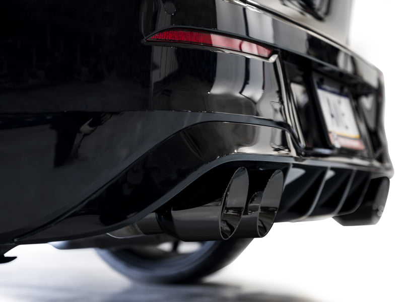 AWE Tuning 3020-43658 AWE MK8 Volkswagen Golf R 3in Track Edition Quad Exhaust - Diamond Black Tips
