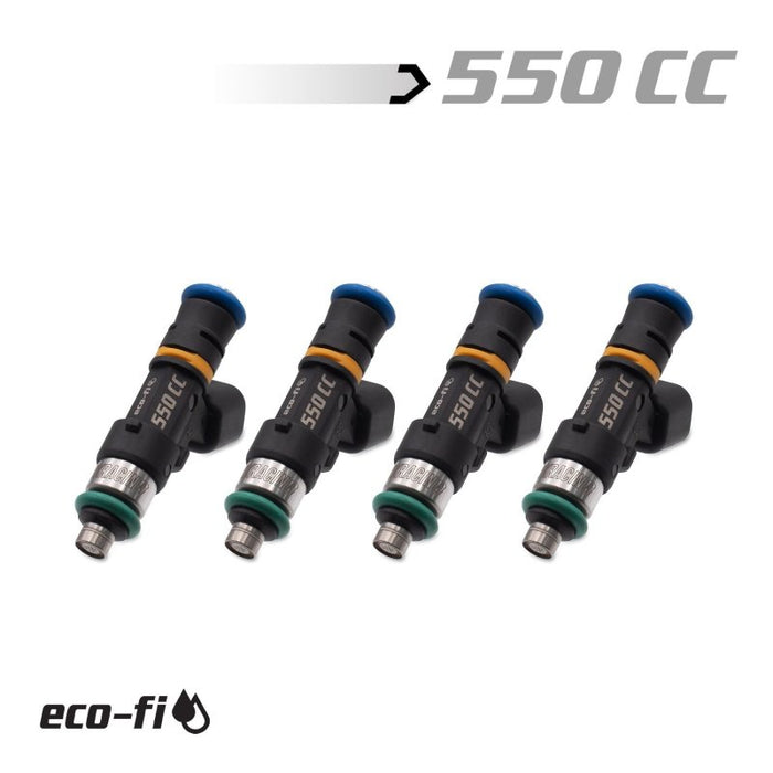 BLOX Racing BXEF-06514-550-4 Eco-Fi Street Injectors 550cc/min Honda K Series (Set of 4)