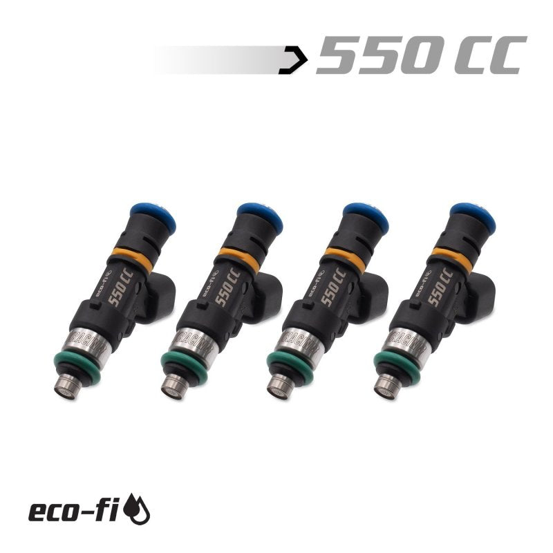 BLOX Racing BXEF-06514.14-550-4 550CC Street Injectors 48mm With 1/2in Adapter 14mm Bore