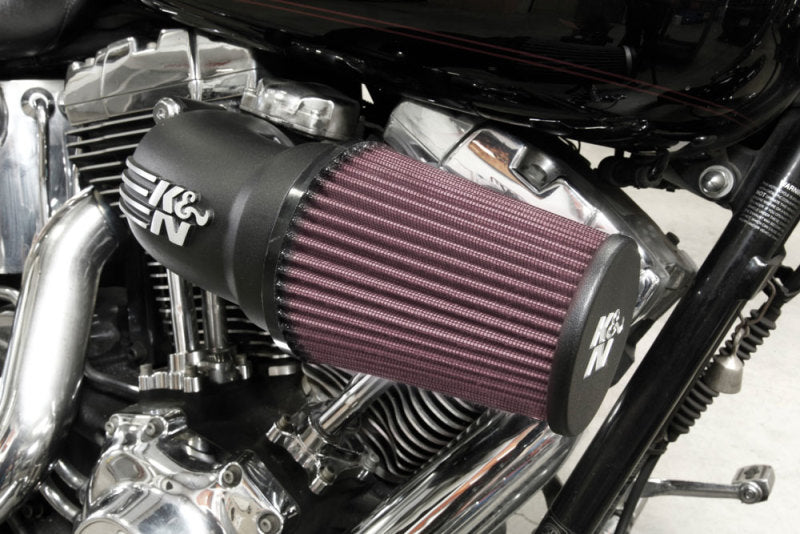 K&N Engineering 57-1137 K&N 01-17 Harley-Davidson Softail / Dyna FI Performance Air Intake System