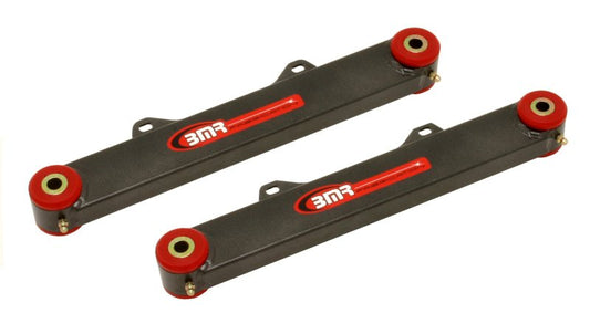 BMR Suspension TR002H BMR 10-15 5th Gen Camaro Rear Non-Adj. Toe Rods (Polyurethane) - Black Hammertone