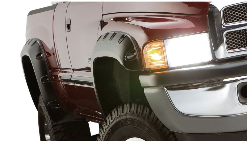 Bushwacker 50908-02 94-01 Dodge RAM 1500 Fleetside Pocket Style Flares 4pc 78.0/96.0in Bed - Black